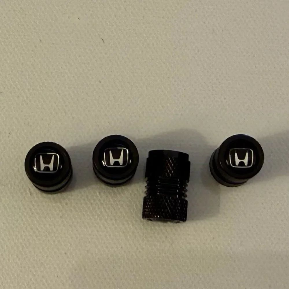 Honda Valve Stem Caps in Black Set of 4 NWT